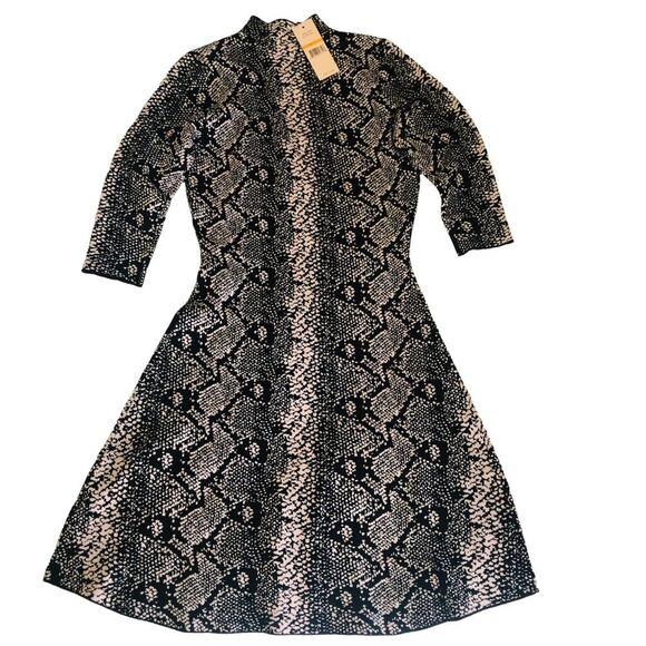 Nanette Lepore Sweater Dress Snake Print Small - Picture 5 of 11